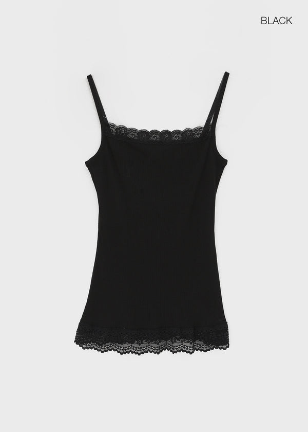 Monelli Lace Square Neck Sleeveless