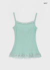 Monelli Lace Square Neck Sleeveless