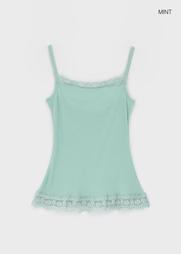 Monelli Lace Square Neck Sleeveless