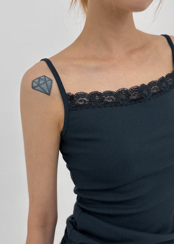 Monelli Lace Square Neck Sleeveless