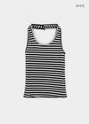 Tessian striped knit halter top