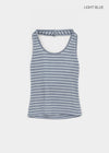 Tessian striped knit halter top