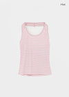 Tessian striped knit halter top