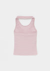 Tessian striped knit halter top