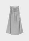 Forit Folding Shirred Long Skirt (Available as a set)