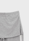Deck shirred bootcut skirt pants