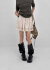 Nellie's satin lace miniskirt