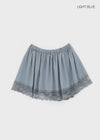 Nellie's satin lace miniskirt