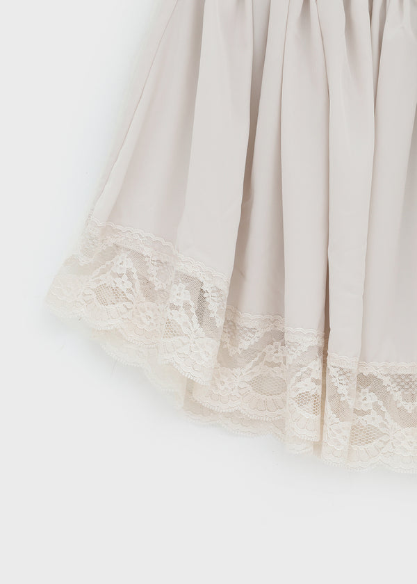 Nellie's satin lace miniskirt