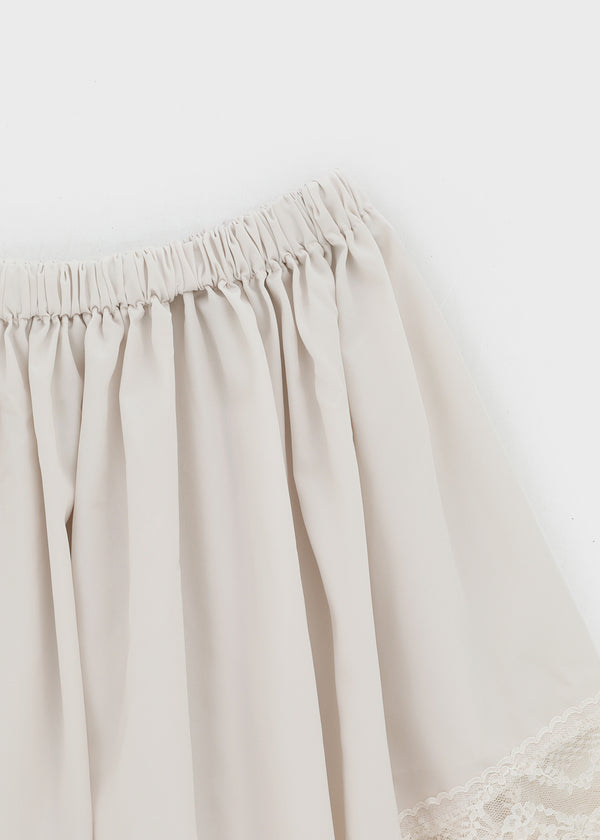 Nellie's satin lace miniskirt
