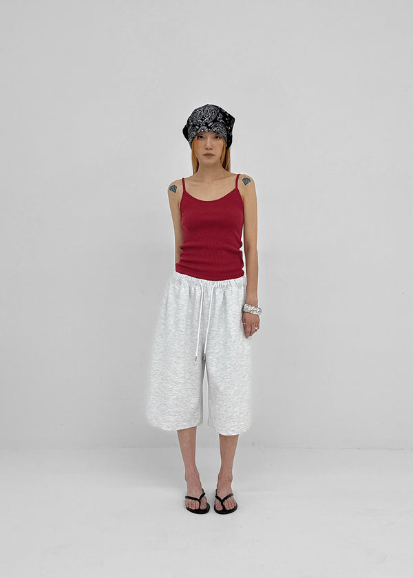 Roselen Ribbed U-Neck Sleeveless