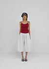 Roselen Ribbed U-Neck Sleeveless