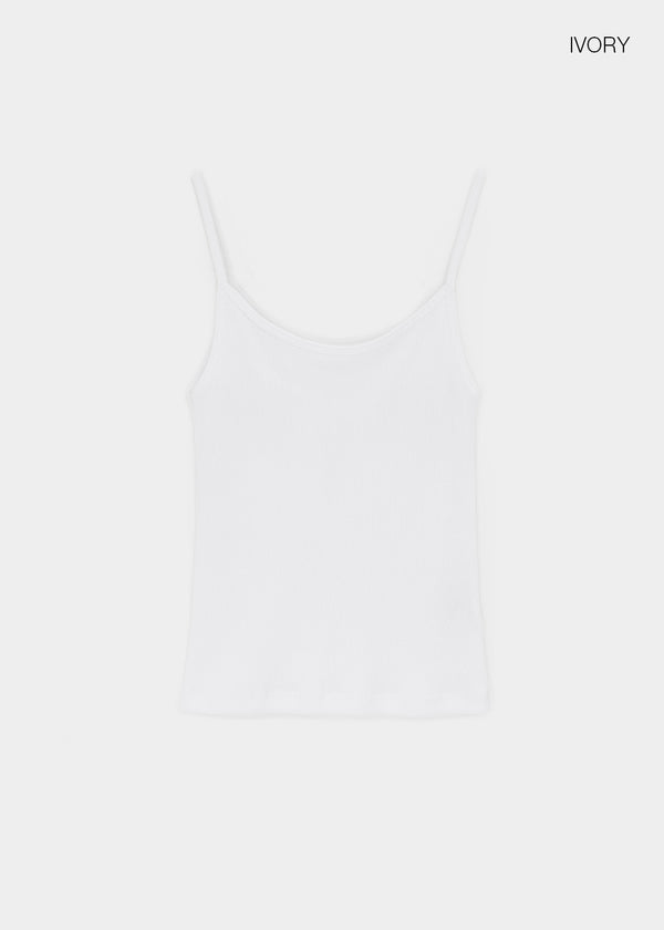 Roselen Ribbed U-Neck Sleeveless