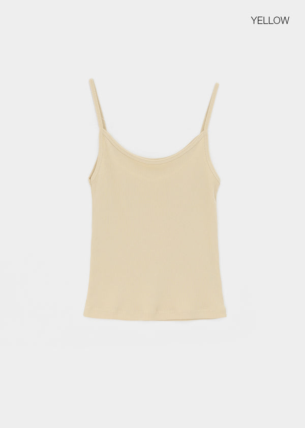 Roselen Ribbed U-Neck Sleeveless