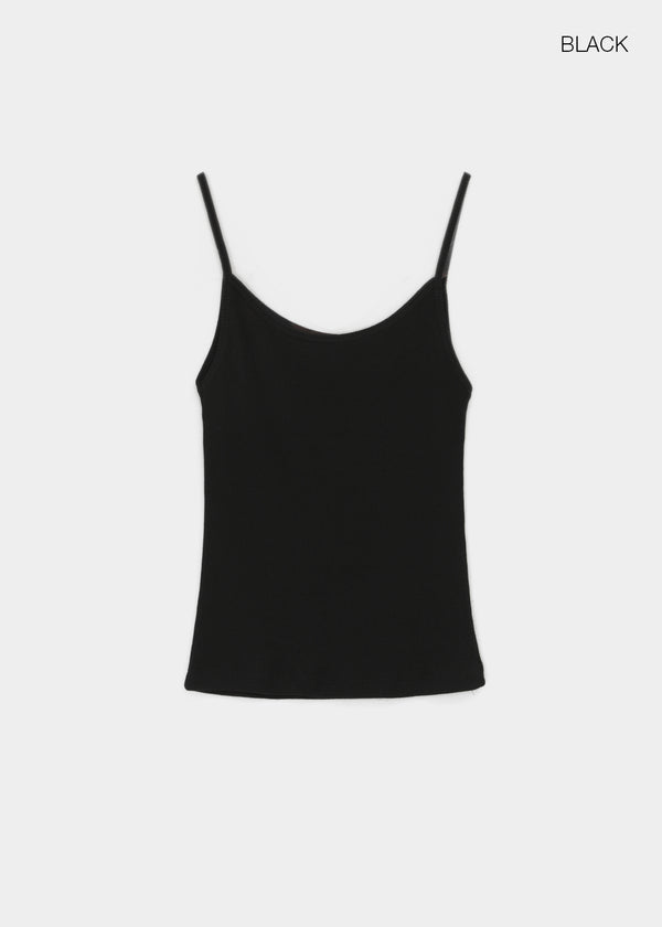 Roselen Ribbed U-Neck Sleeveless