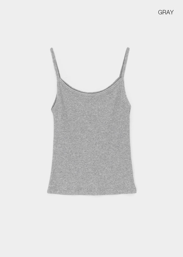 Roselen Ribbed U-Neck Sleeveless