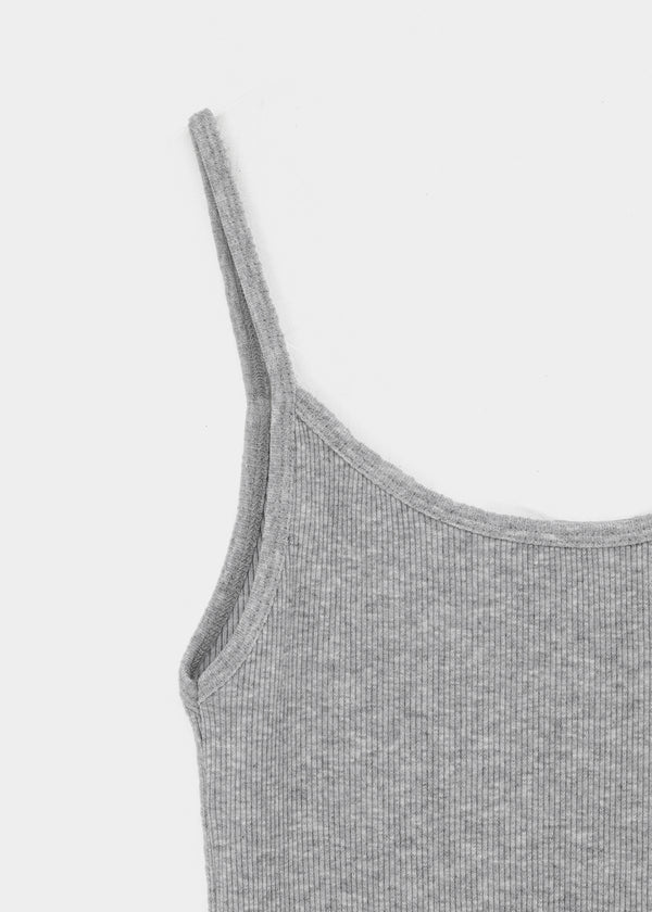 Roselen Ribbed U-Neck Sleeveless