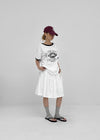 (UNISEX) Burinf Printed Ringer Short Sleeve T-shirt