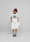 (UNISEX) Burinf Printed Ringer Short Sleeve T-shirt