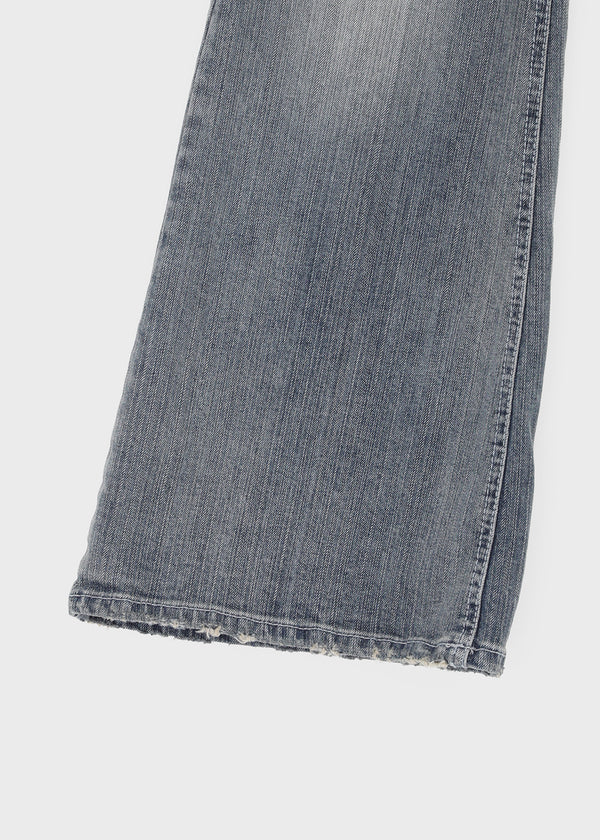 Deanb Low-waist Damaged Bootcut Denim Pants