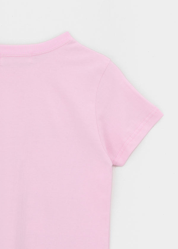 Corset print short-sleeve tee