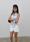 Belle Collar Sleeveless Blouse