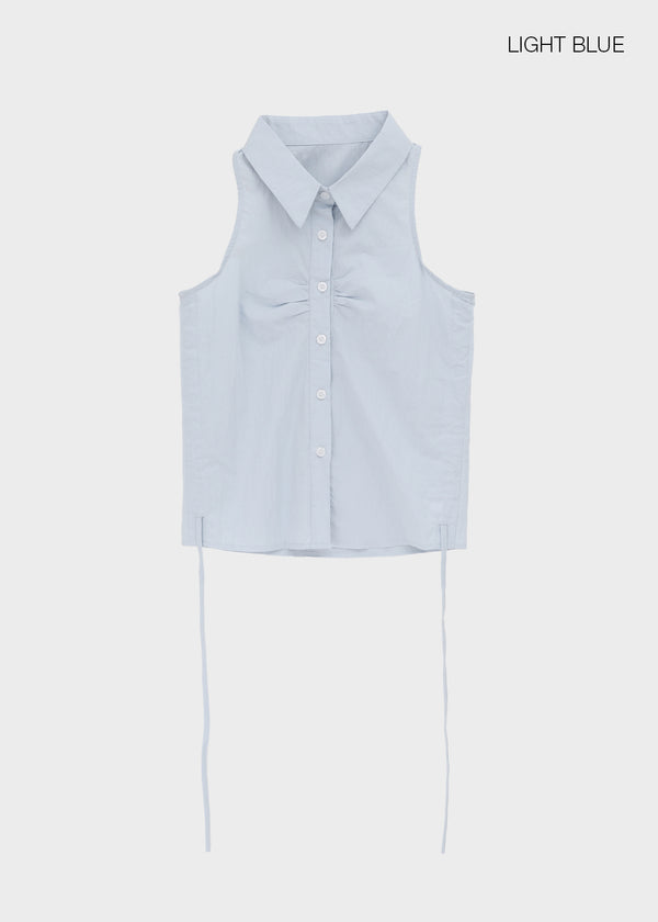 Belle Collar Sleeveless Blouse