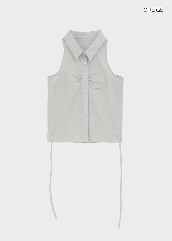 Belle Collar Sleeveless Blouse