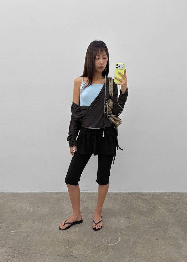 Sumimo SET - Wrap Skirt, Capri Leggings