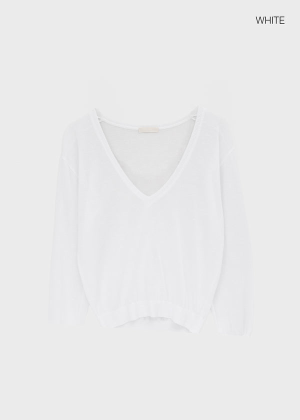 Olber V-neck See-through Summer Knit