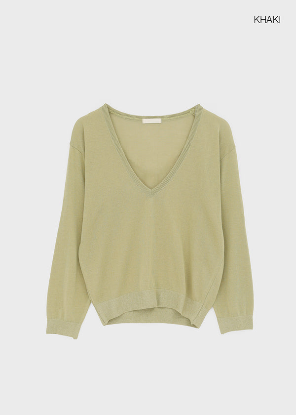 Olber V-neck See-through Summer Knit