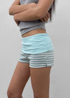 Lisset striped folding shorts