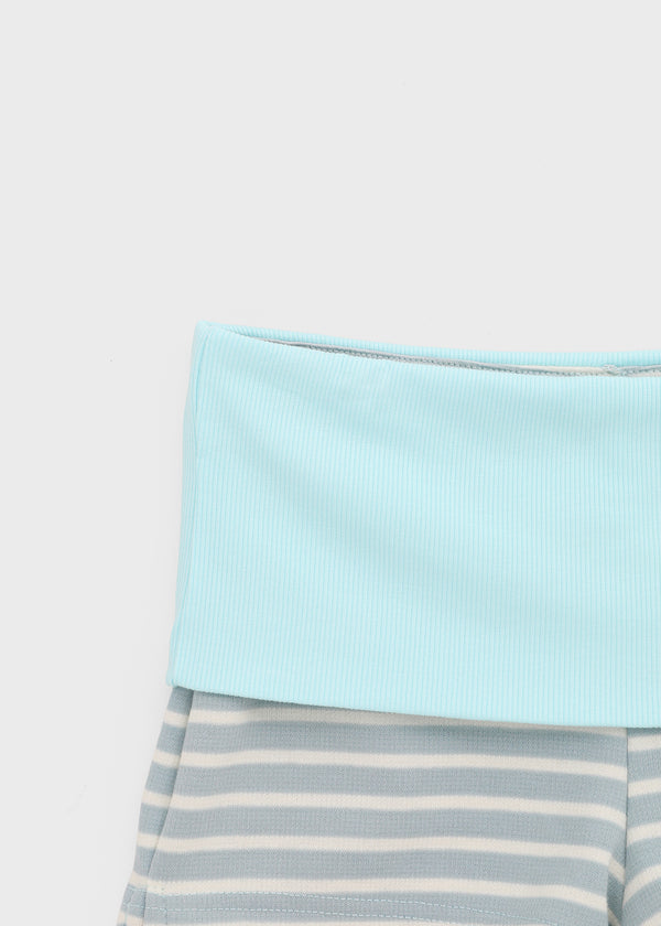 Lisset striped folding shorts