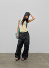 (UNISEX) Fulz Back Banding Nylon Two-way Banding Pants