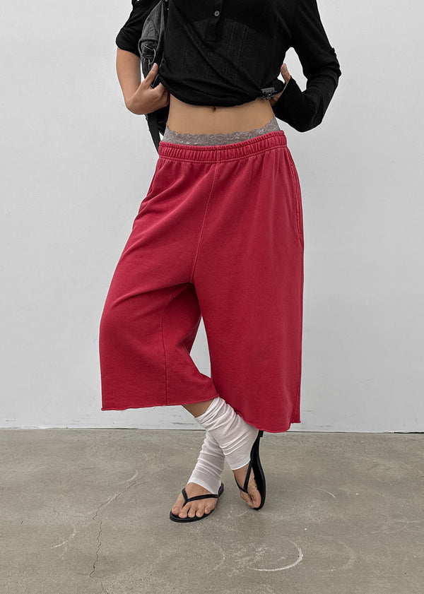 Sunking Pigment Cut Bermuda Shorts