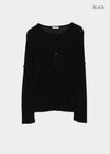 Debpin Henley Neck Roll-up Summer Long Sleeve Tee