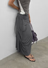 Endo Drape Maxi Long Skirt