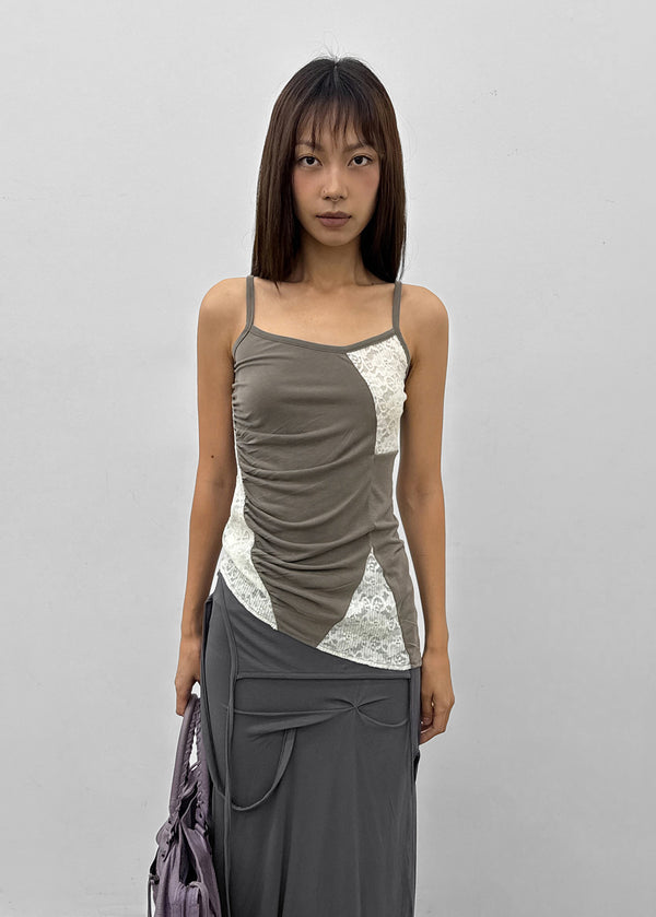 Beltol Lace Asymmetrical Sleeveless