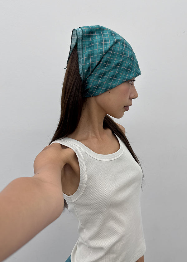 Tuhini check scarf