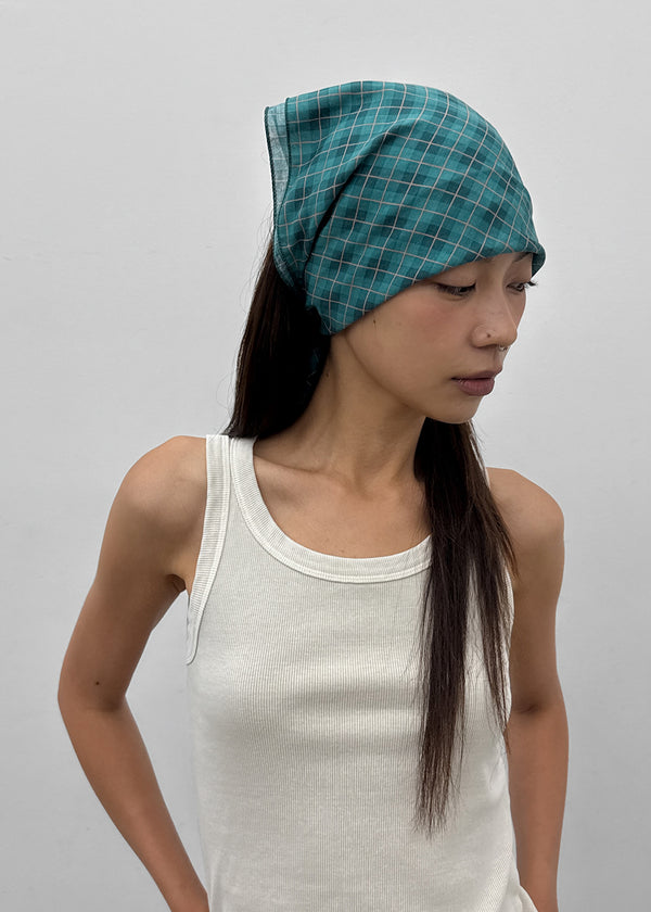Tuhini check scarf