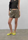 Ssenhol Washed Cut Cargo Shorts