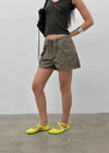 Ssenhol Washed Cut Cargo Shorts