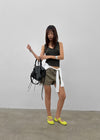 Ssenhol Washed Cut Cargo Shorts
