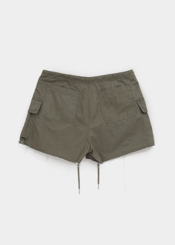 Ssenhol Washed Cut Cargo Shorts
