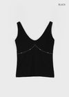 Rosike studded sleeveless