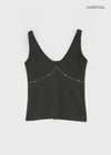 Rosike studded sleeveless
