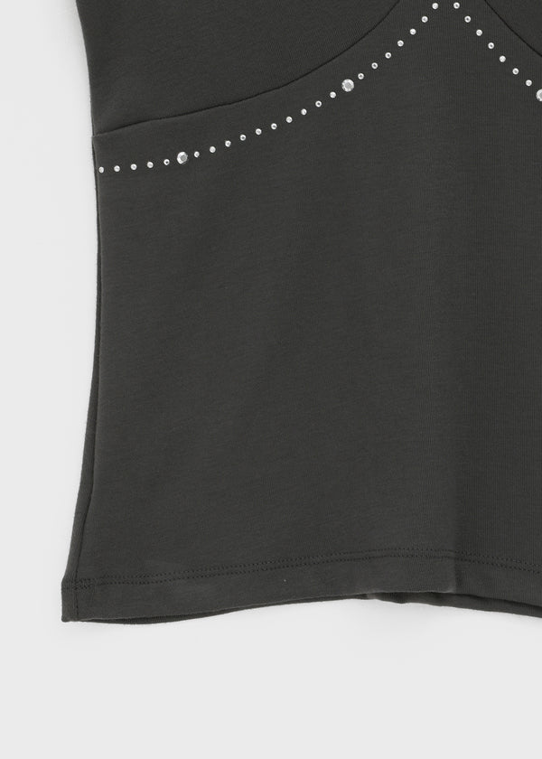 Rosike studded sleeveless