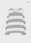 Santom Striped Collared Long Sleeve T-shirt
