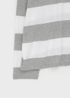 Santom Striped Collared Long Sleeve T-shirt