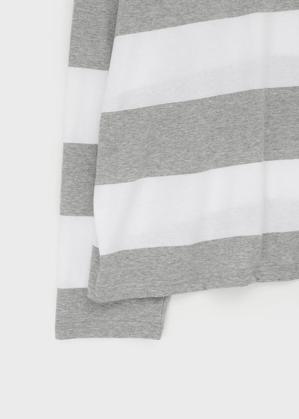 Santom Striped Collared Long Sleeve T-shirt